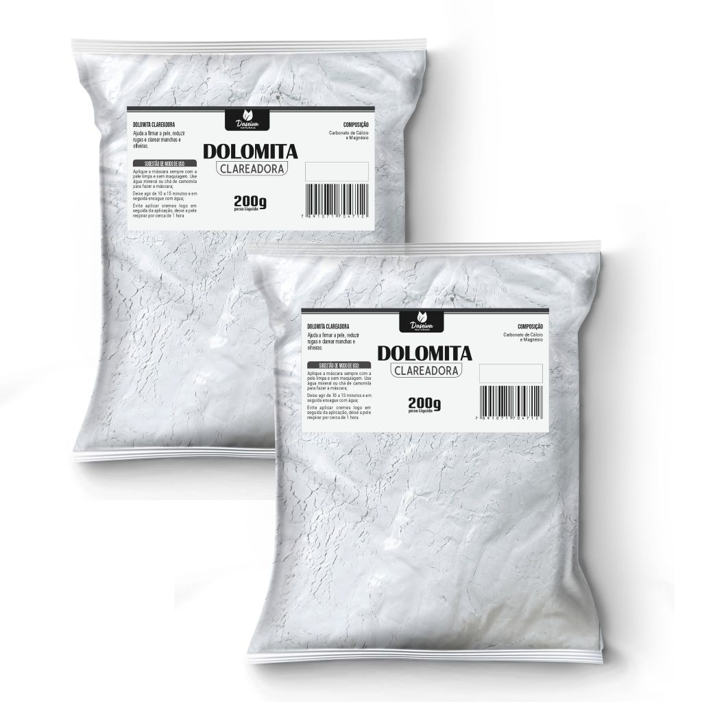 Dolomita Clareadora de Manchas 200g Kit 2 Unidades em Oferta na Shopee