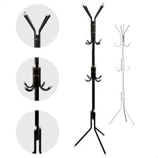 Mancebo Cabideiro Chão Roupas 12 Ganchos Organizador Casaco Chapéu em Oferta na Shopee