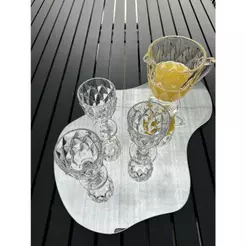 Bandeja Decorativa Espelhada Orgânica Luxo Maquiagem Perfumes Decoração Sala Cozinha