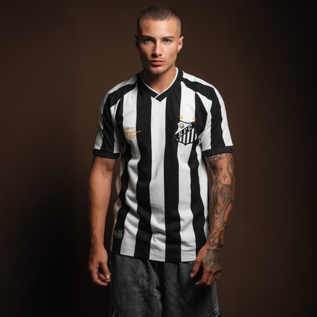 Camisa Santos Retrô 2002 Away Masculina Oficial em Oferta na Shopee