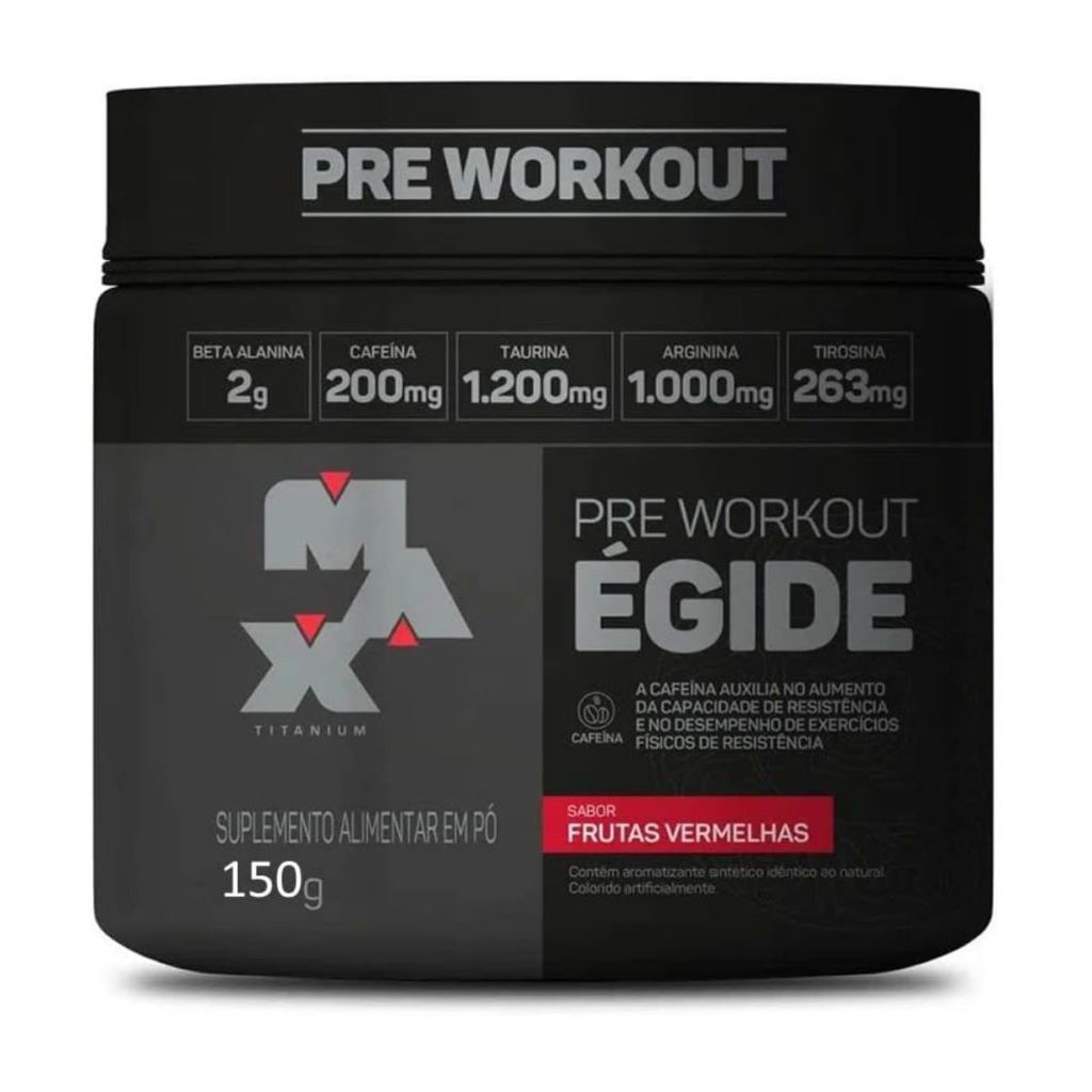Pré Treino Égide Pote 150G Sabor Frutas Vermelhas - Health