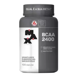 Bcaa 2400 Max Titanium Pote Com 100 Cápsulas