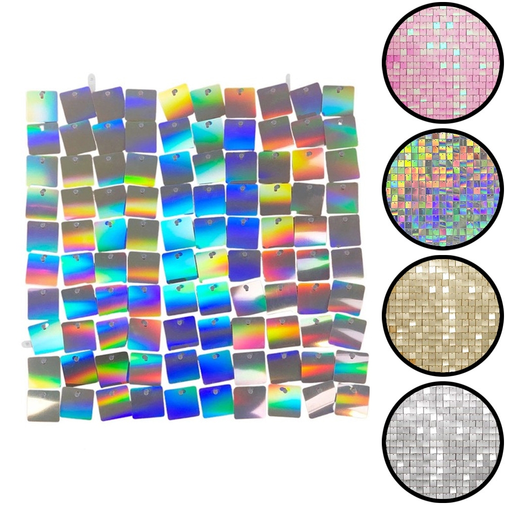 1 Painel Magico Placa Shimmer Wall 30x30cm Quadrado Brilhante em Oferta na Shopee