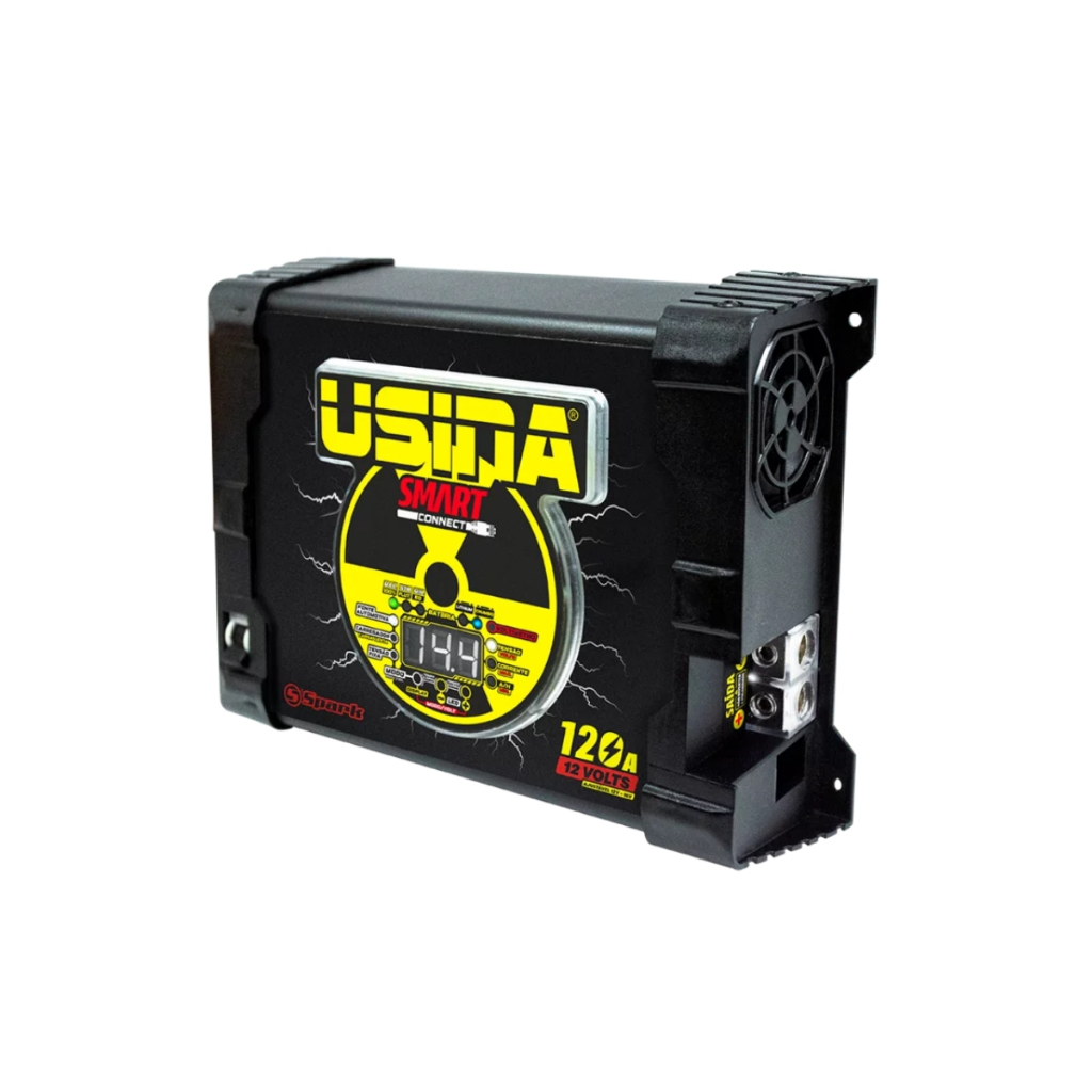 Fonte Carregador Usina Smart Connect 120a Bivolt Automático em Oferta na Shopee