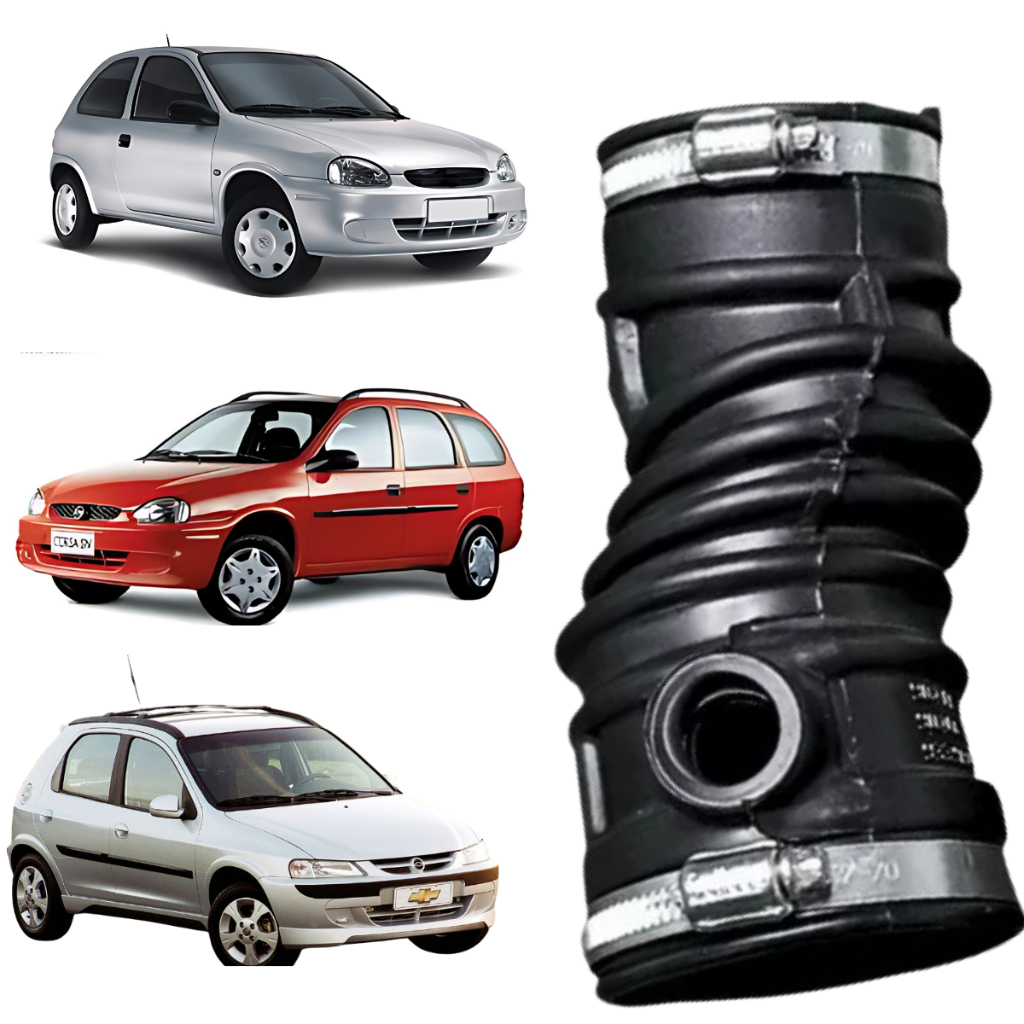 Mangueira Tbi Filtro De Ar Corsa Classic 2001/2004 1.0 1.6 / Celta 2001/2002 1.0 1.6 + Abraçadeiras