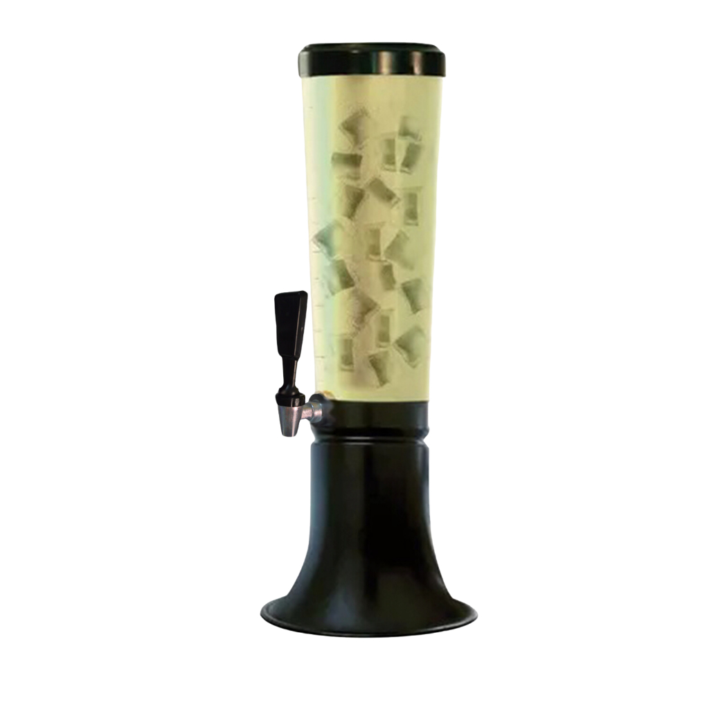 Torre de Tereré Doutor Beer 3,5L Com Torneira Tap Handle Prata