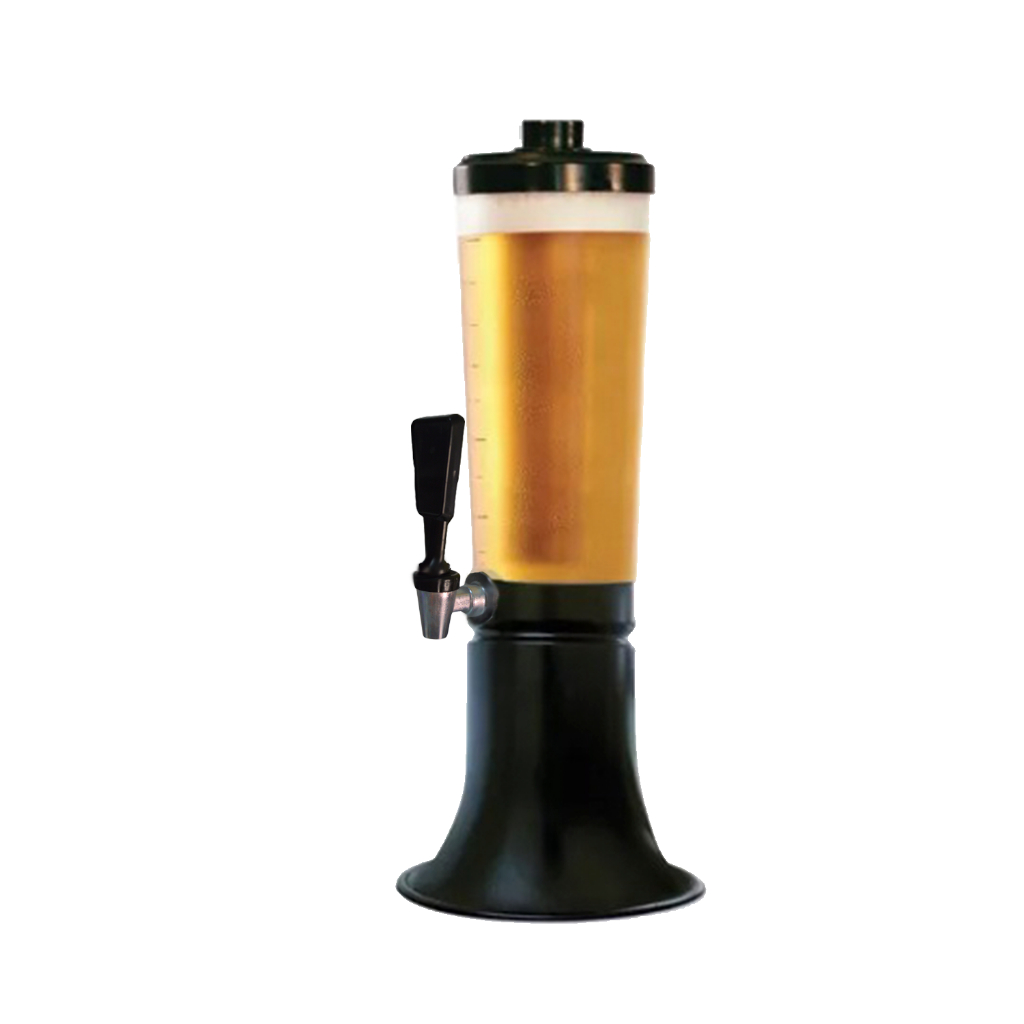 Torre de Chopp Doutor Beer 2L Com 1 Refil E Torneira Tap Handle Prata