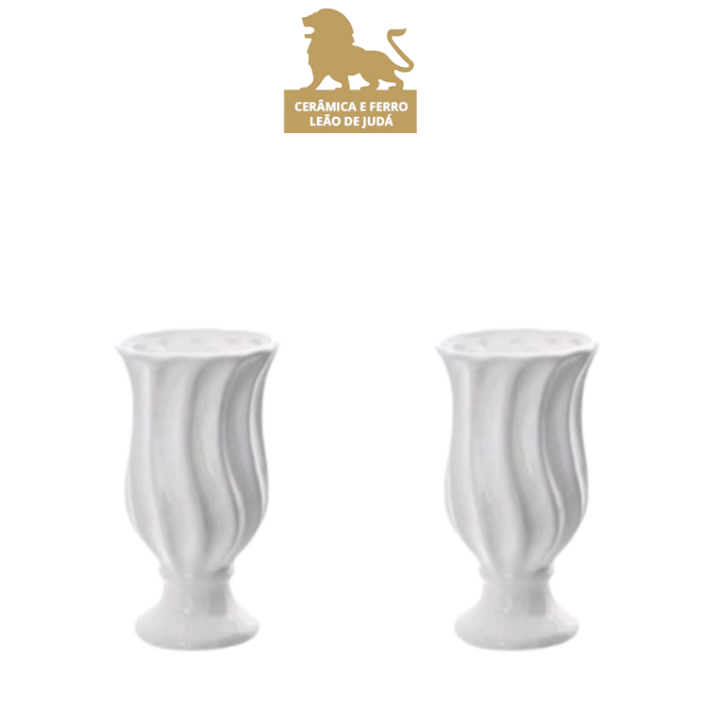 2 vaso folha m para decoração