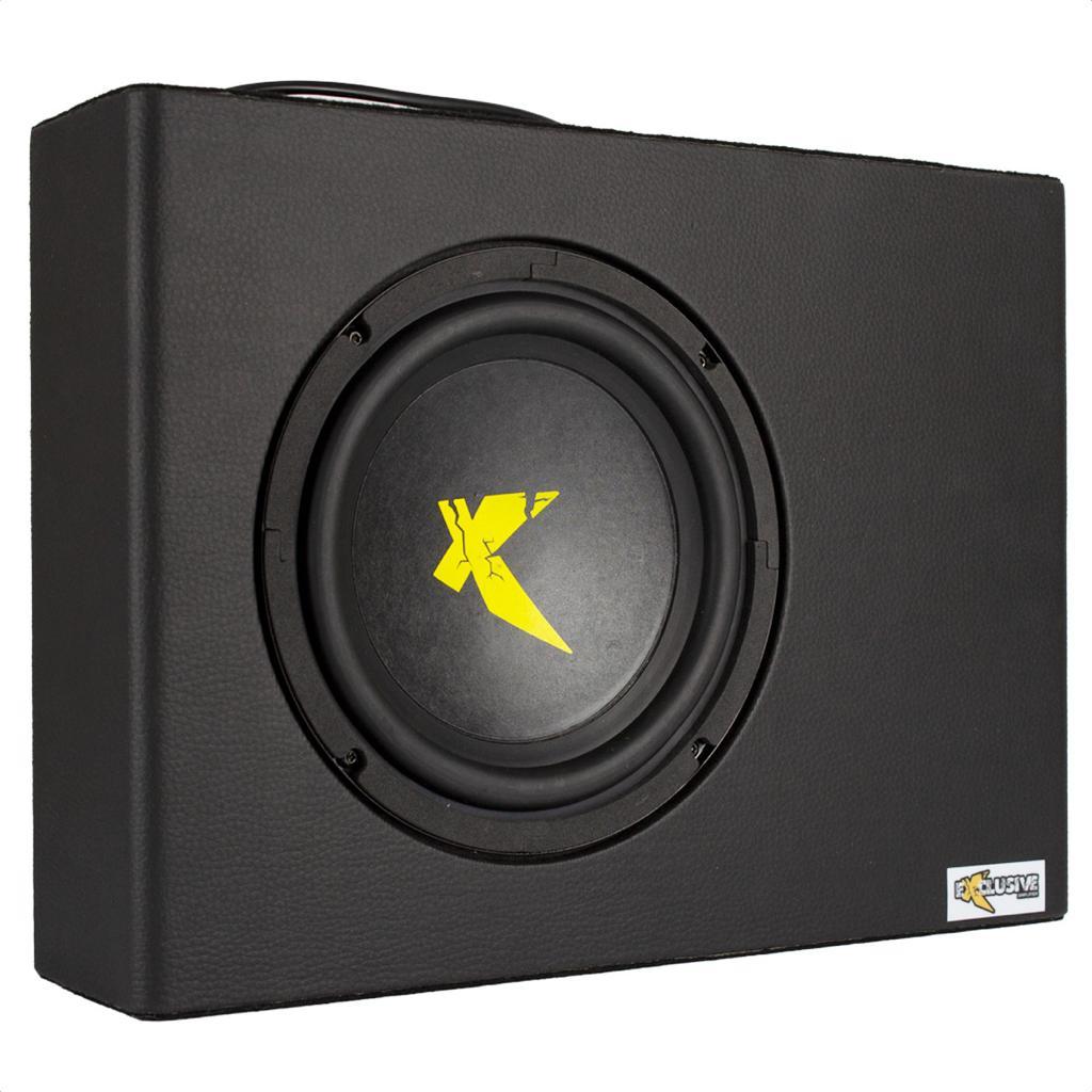 Caixa Amplificada 8" Sub XC200 Slim Lite 200w Exclusive Subwoofer Porta Malas