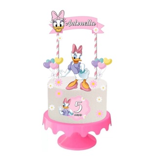 Topper de Bolo  MARGARIDA com nome e idade em Oferta na Shopee