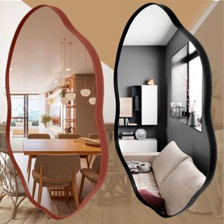 Espelho We Mirror Orgânico 70x50 Decorativo de Parede C/ Suporte Envio Imediato em Oferta na Shopee