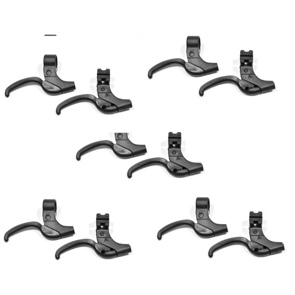 Kit 5 Pares de Manete Maçaneta de Freio Bicicleta Infantil Mirim Rosa ou Preto Atacado Oficina