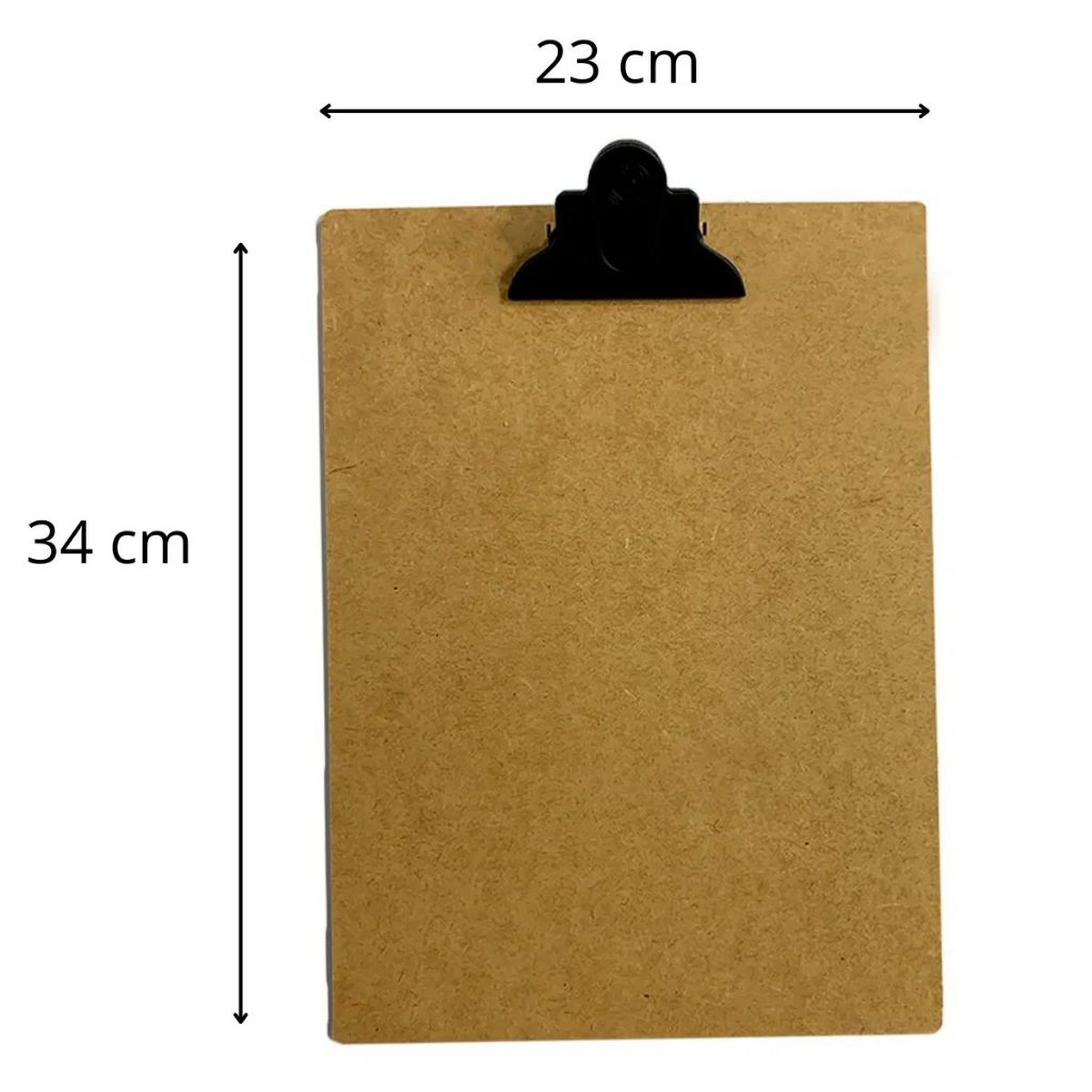 Prancheta Eucatex Ofício A4 Eficiência Unidade Carbrink