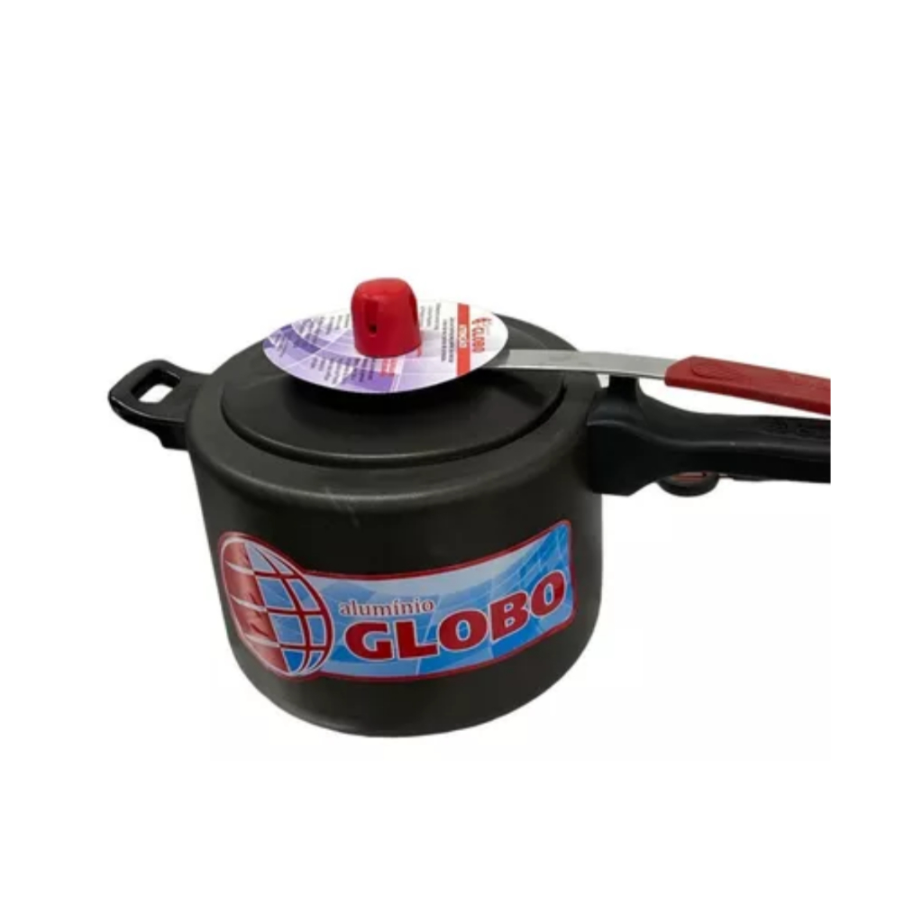 Panela De Pressão Antiaderente 4,5 Litros Globo Cor Preto