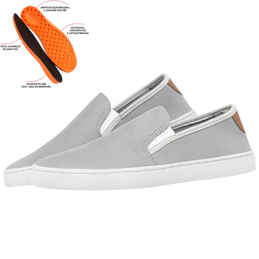 Tenis Sapatenis Masculino Sapato Polo Casual Leve Confortável Palmilha em Gel Lançamento Verão 2025 Super Promoção Black