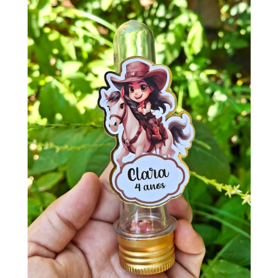 Aplique 3D para Tubete Cowgirl | Boiadeira  |  Aniversário | Festa Infantil | Lembrancinhas Personalizadas