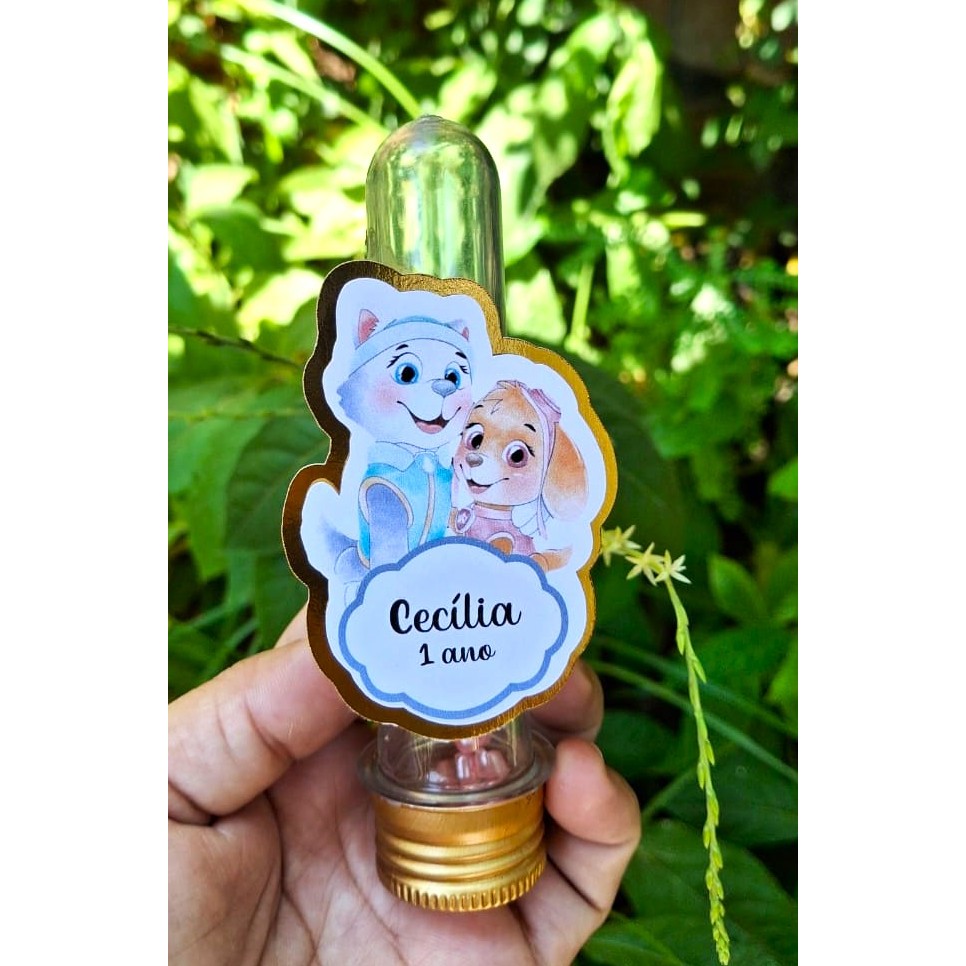 Aplique 3D para Tubete PATRULHA CANINA MENINA  |  Aniversário | Festa Infantil | Lembrancinhas Personalizadas