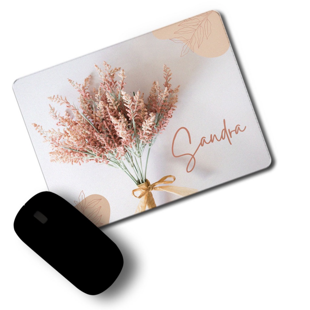Mouse pad Personalizado Feminino com Nome - Design Exclusivo e Confortável em Oferta na Shopee