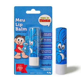 Meu Lip Balm Infantil Tutti - Fruti Turma da Mônica Sansão Branco Incolor Protetor Labial ...