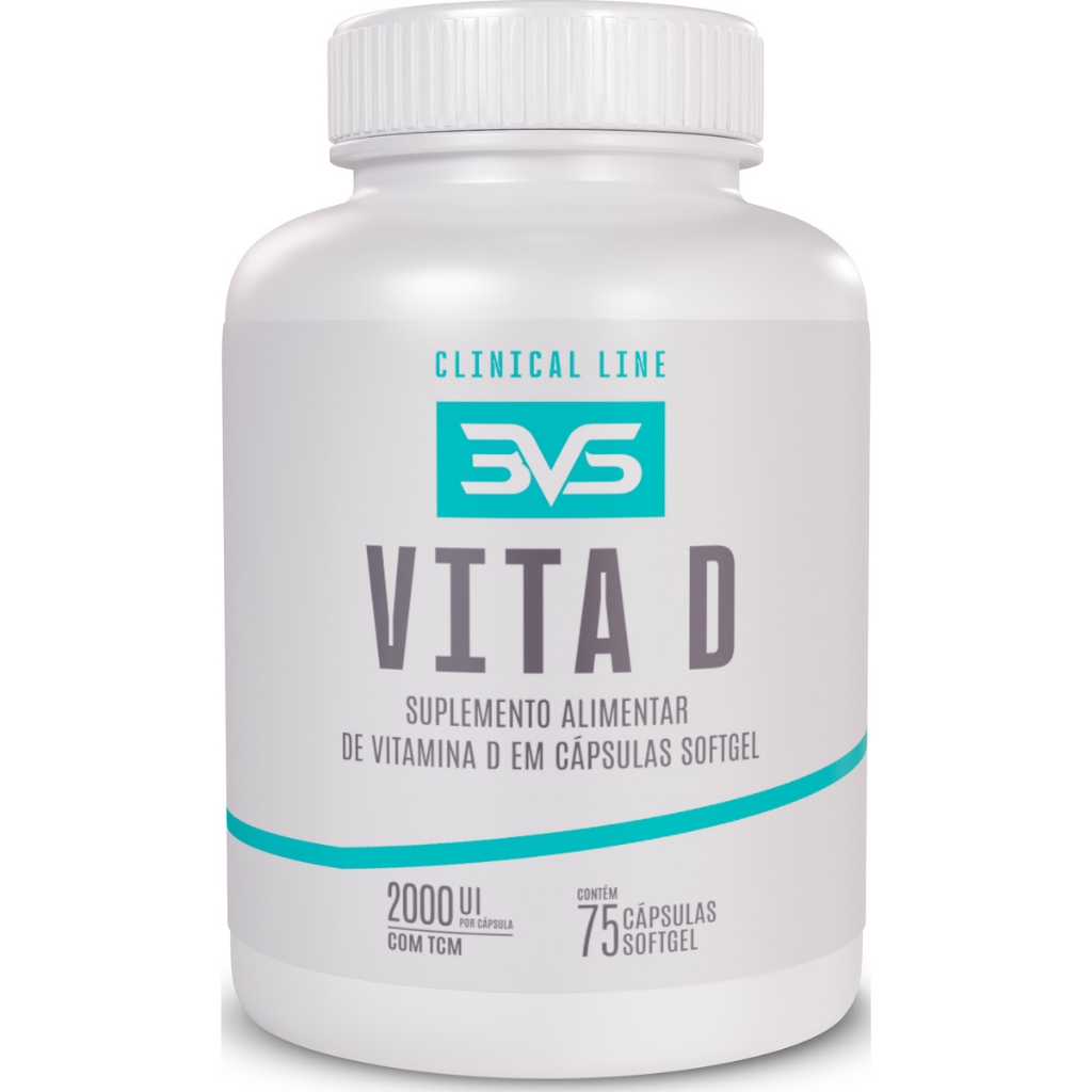 Vitamina D3 Com Tcm - Fórmula Exclusiva Com 2000ui E Triglicerídeos De Cadeia Média - 75 Cápsulas em Oferta na Shopee