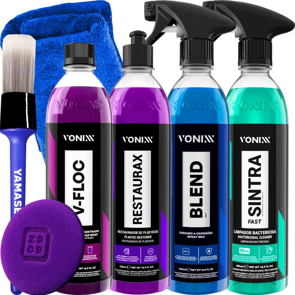 Kit Shampoo V-Floc Cera Blend Sintra Fast Restaurax Vonixx Pincel Yamase
