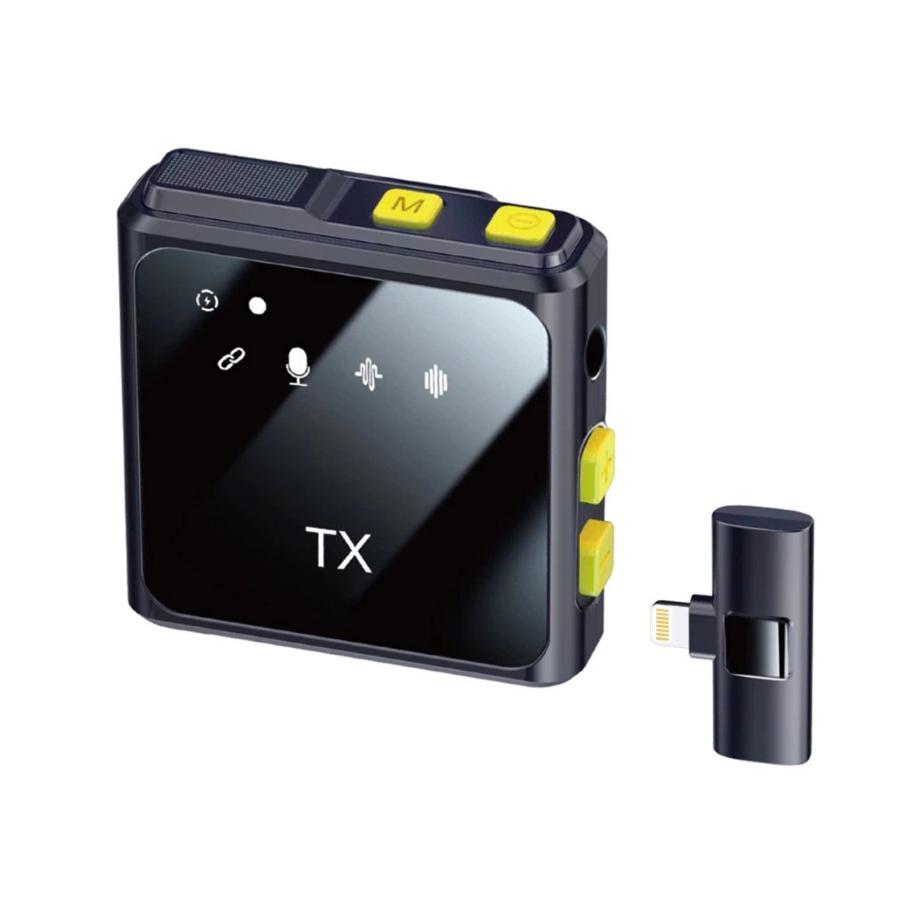 Microfone Lapela Sem Fio Profissional Wireless Lightning ou typec