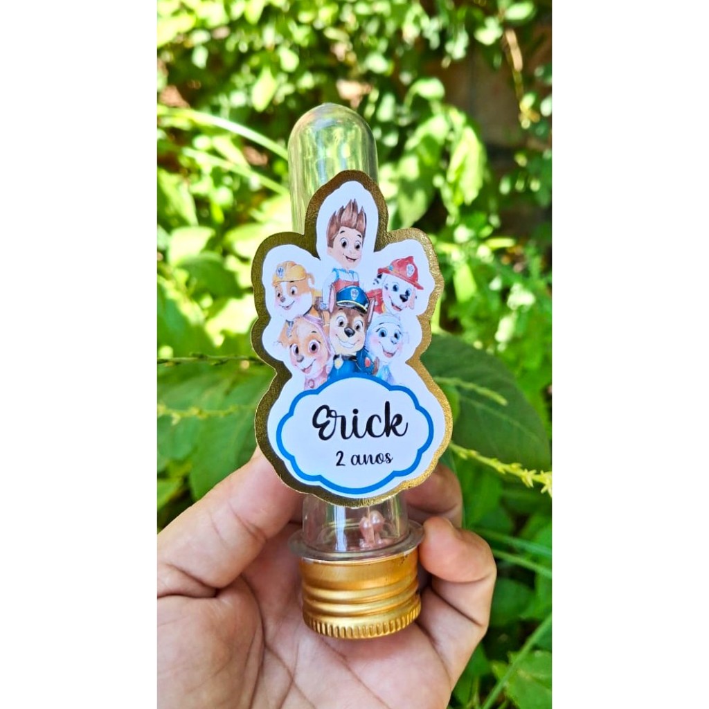Aplique 3D para Tubete PATRULHA CANINA MENINO  |  Aniversário | Festa Infantil | Lembrancinhas Personalizadas