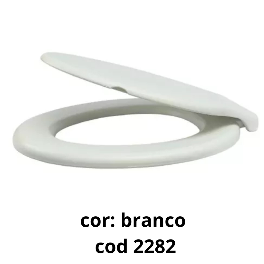 ASSENTO SANITARIO OVAL ROMA COR BRANCO ALUMASA em Oferta na Shopee