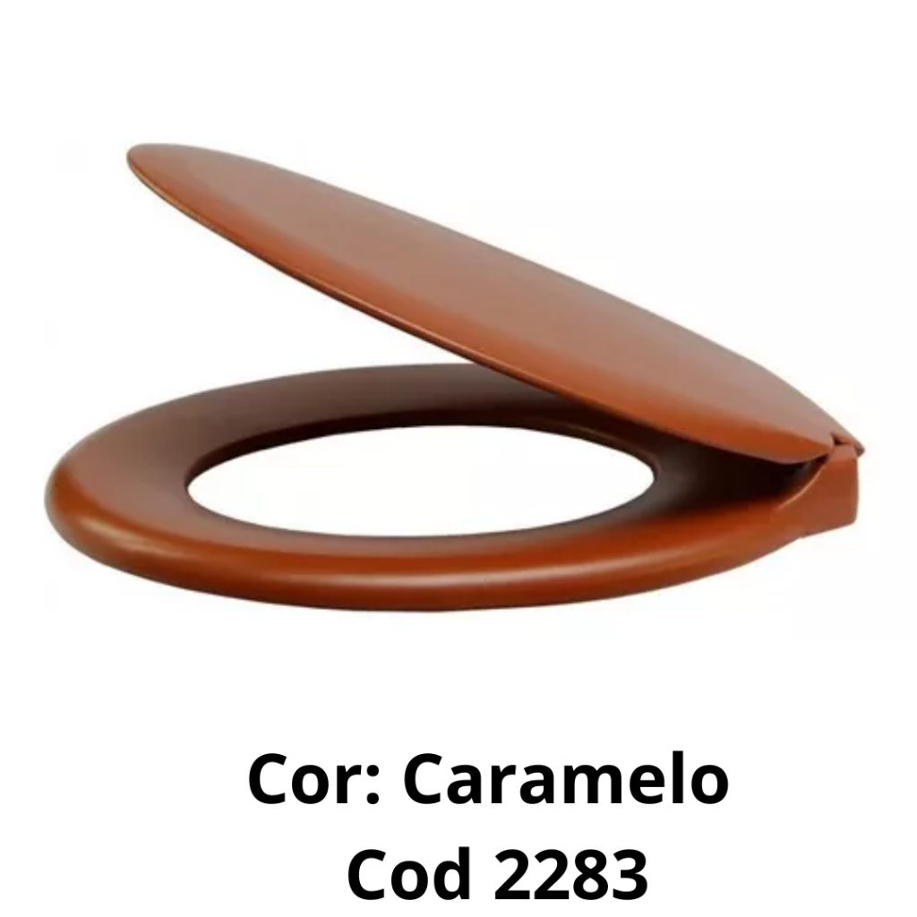 ASSENTO SANITARIO OVAL ROMA COR CARAMELO ALUMASA em Oferta na Shopee