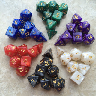 Atacado 7 Dados Para Rpg Perolizados - Escolha a cor e modelo | RPG Dice | Dado RPG