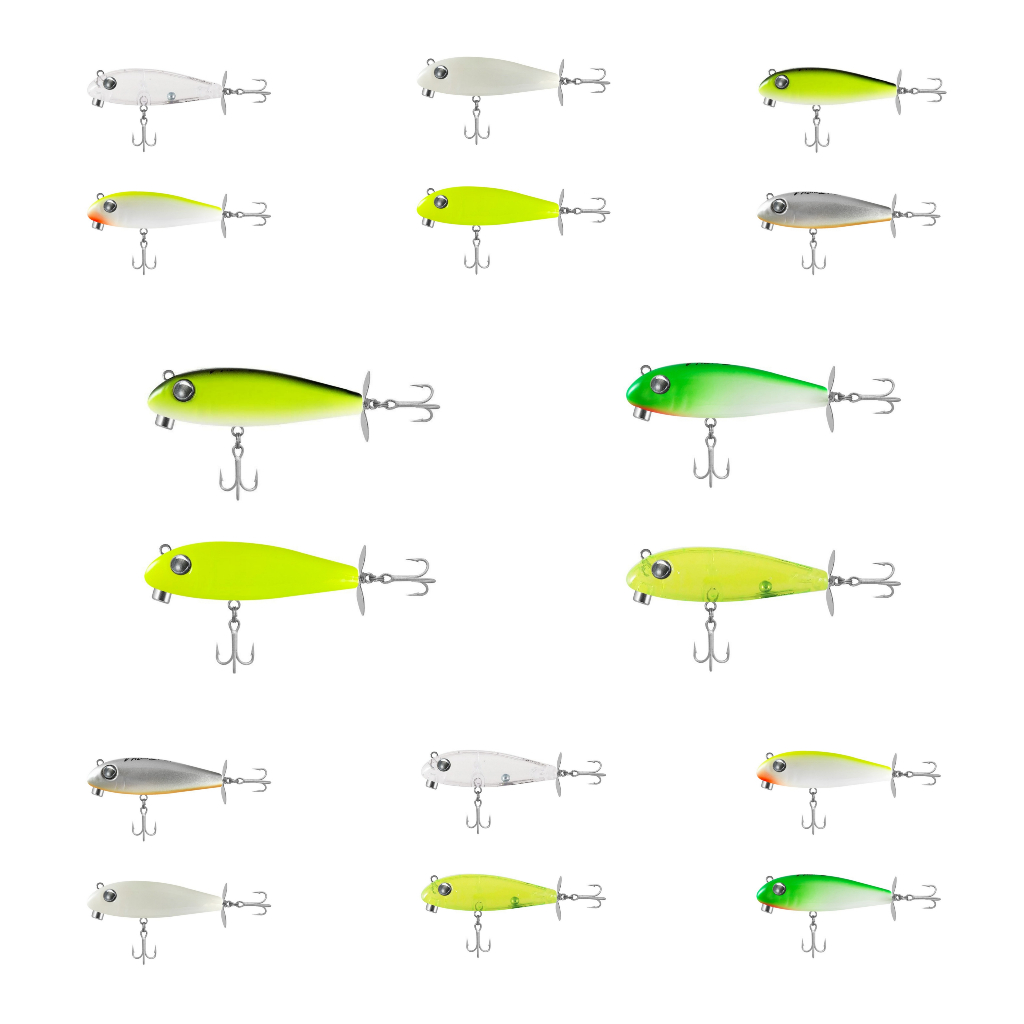 Kit 2 Isca Artificial Birutinha Turbo 70 ( 7CM 11G ) Original Moro Deconto