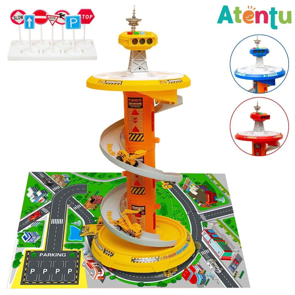Pista de Carrinho Brinquedo Menino Pista com Som e Luzes + 3 Carrinhos em Oferta na Shopee