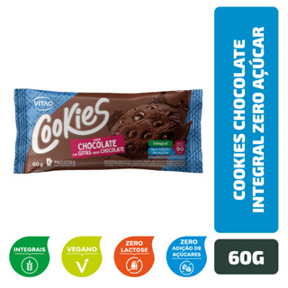 Cookies Chocolate Integral Zero Açúcar Vitao 60G