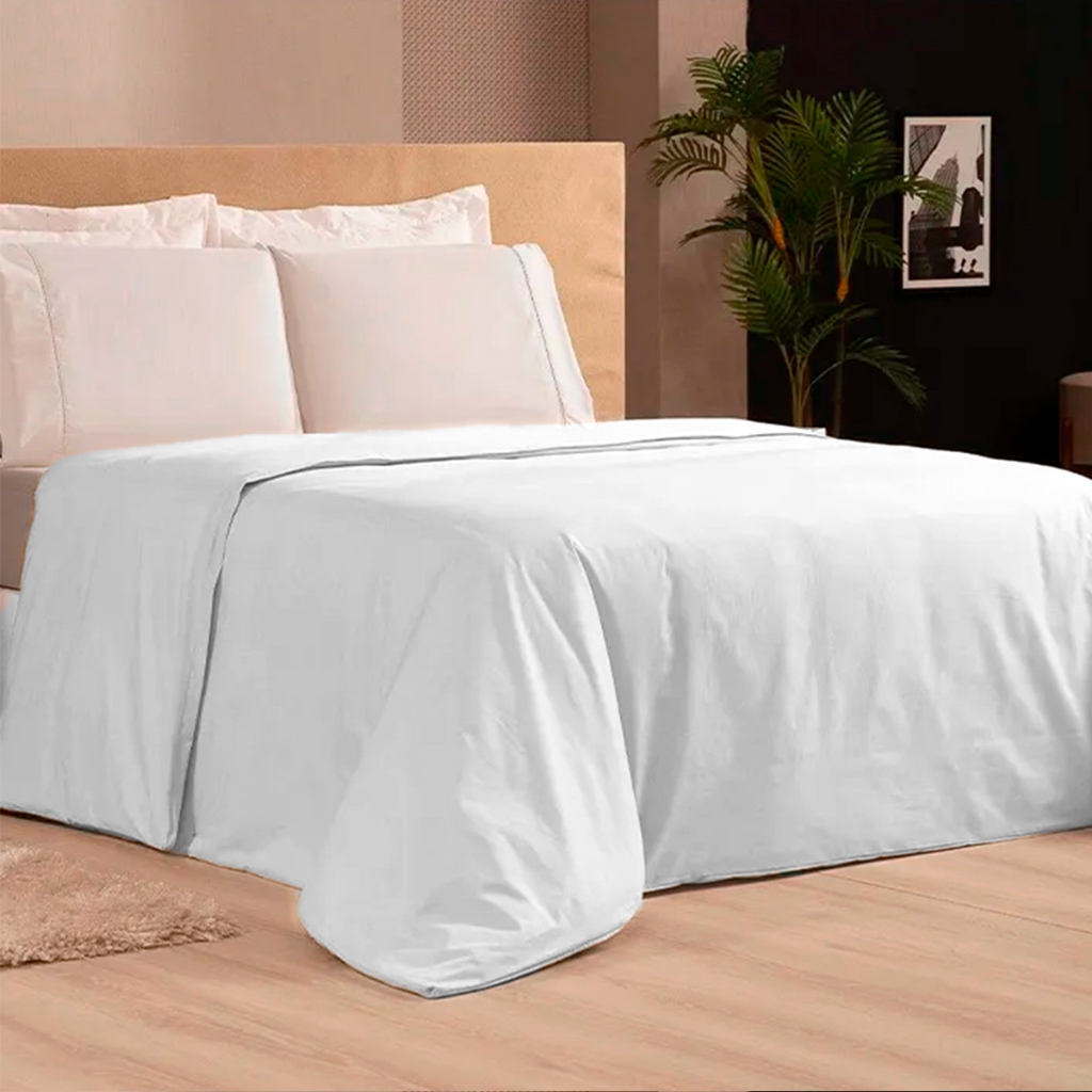 Capa De Edredom Solteiro Duvet 600 Fios 100% Algodão Egípcio Casa di Valle Promoção