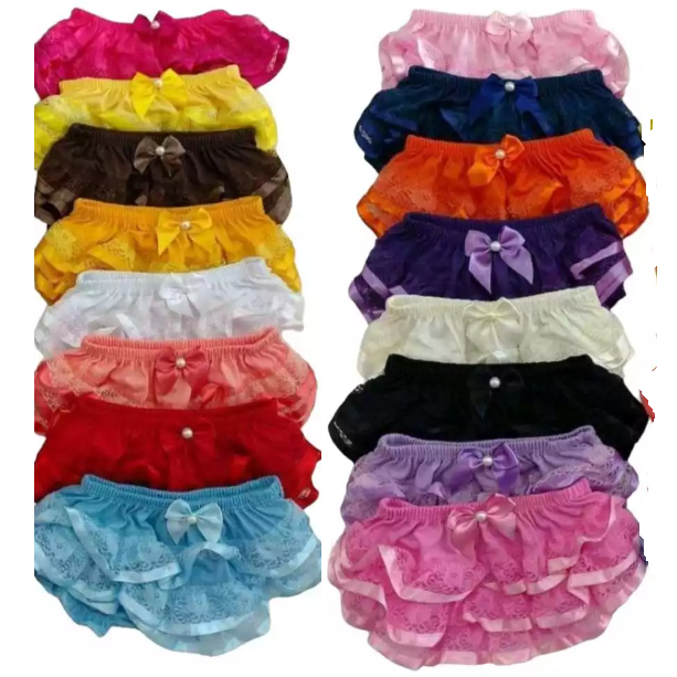 Calcinha Infantil Bunda Rica Kit Com 10