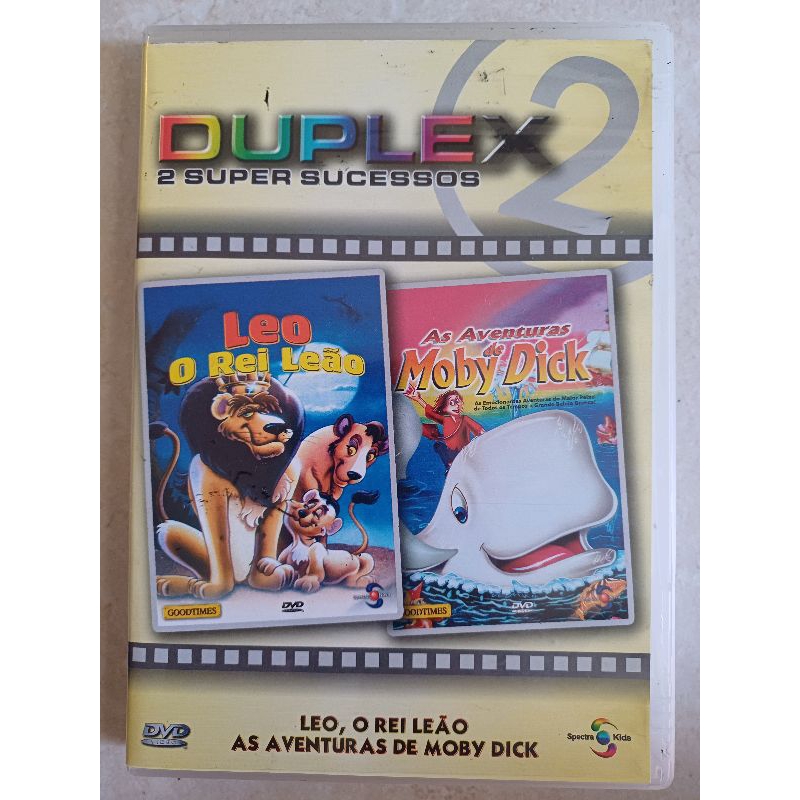 As aventuras de Moby Dick + Léo, o Rei Leao - DVD duplex