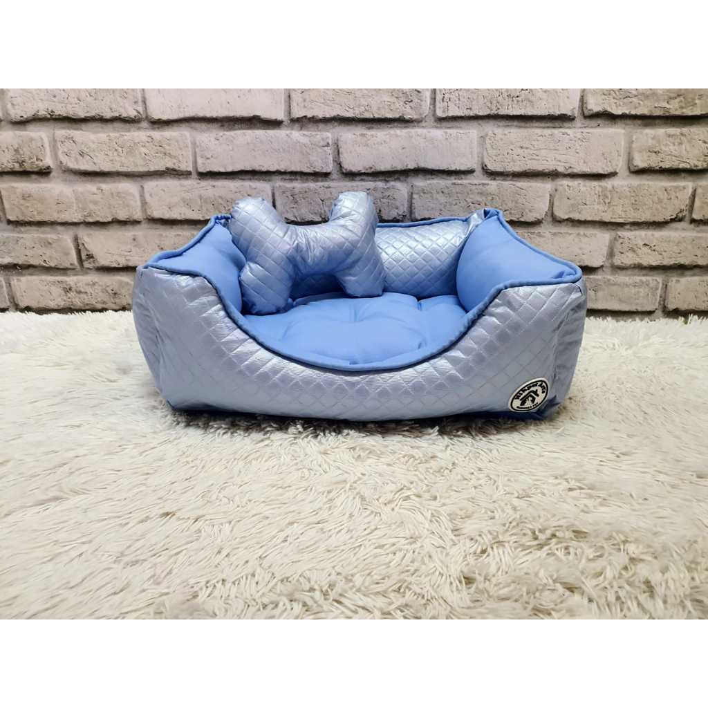 Caminha Delicate Baby Blue P Pet Para Caes E Gatos Em Courino Azul Delicate