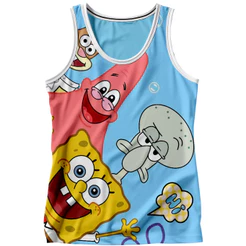 Camisa sem manga Abadá Poliéster Bob Esponja