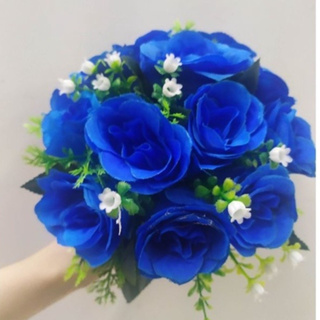 Buque de Noiva c/12 Flores Feito com Flores Artificiais em Oferta na Shopee