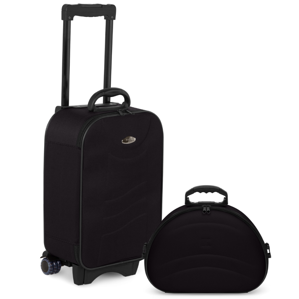 Mala Pequena Bordo 10kg com Rodinhas + Frasqueira para Viagem