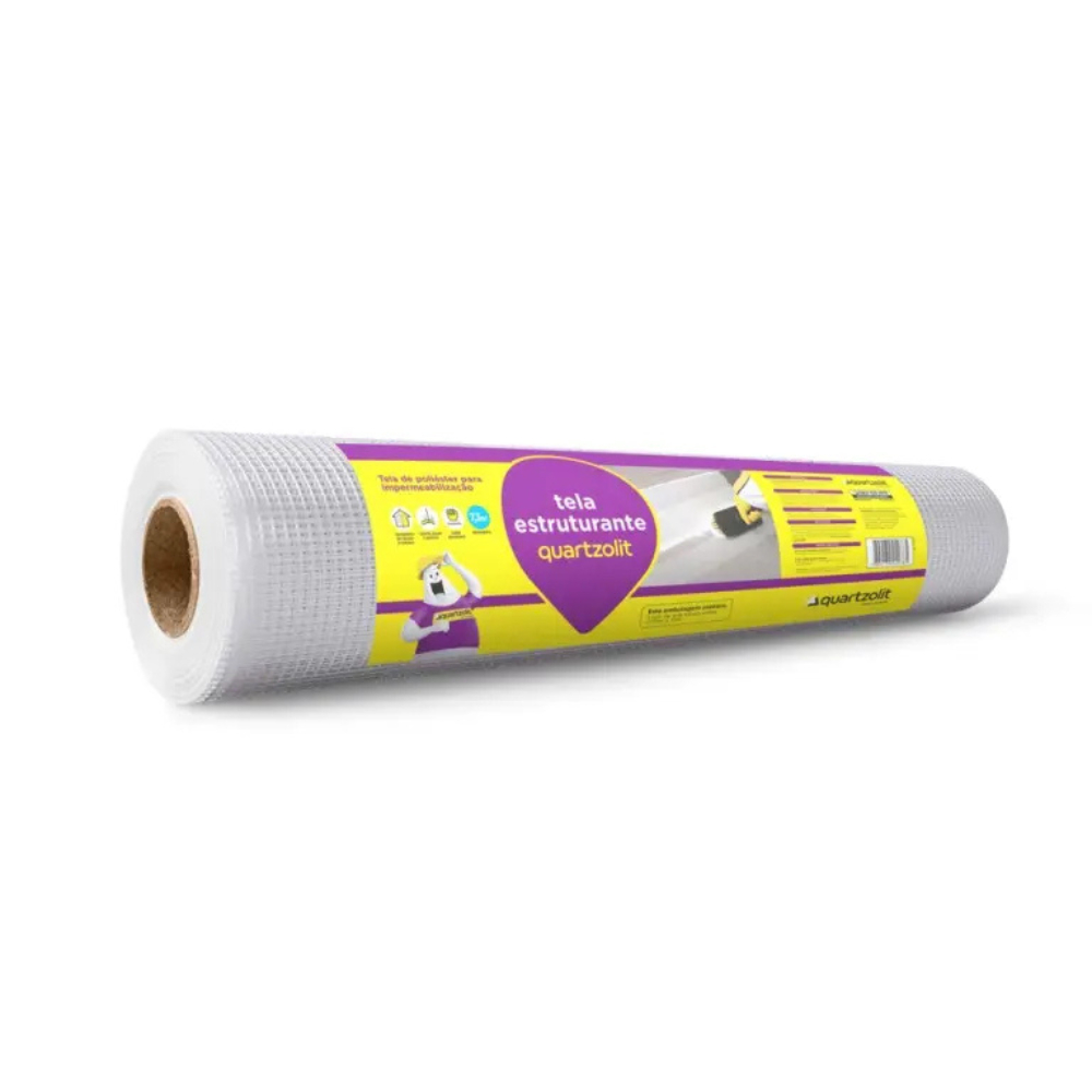 Impermeabilizante Tela Estruturante 73cm x 10m Quartzolit