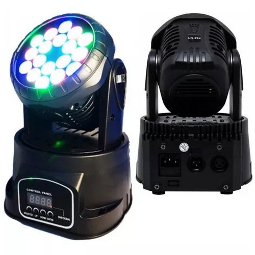 Canhão Moving Head 18 Led Rgb Hl6818 Strobo Balada Festa 110v/220v