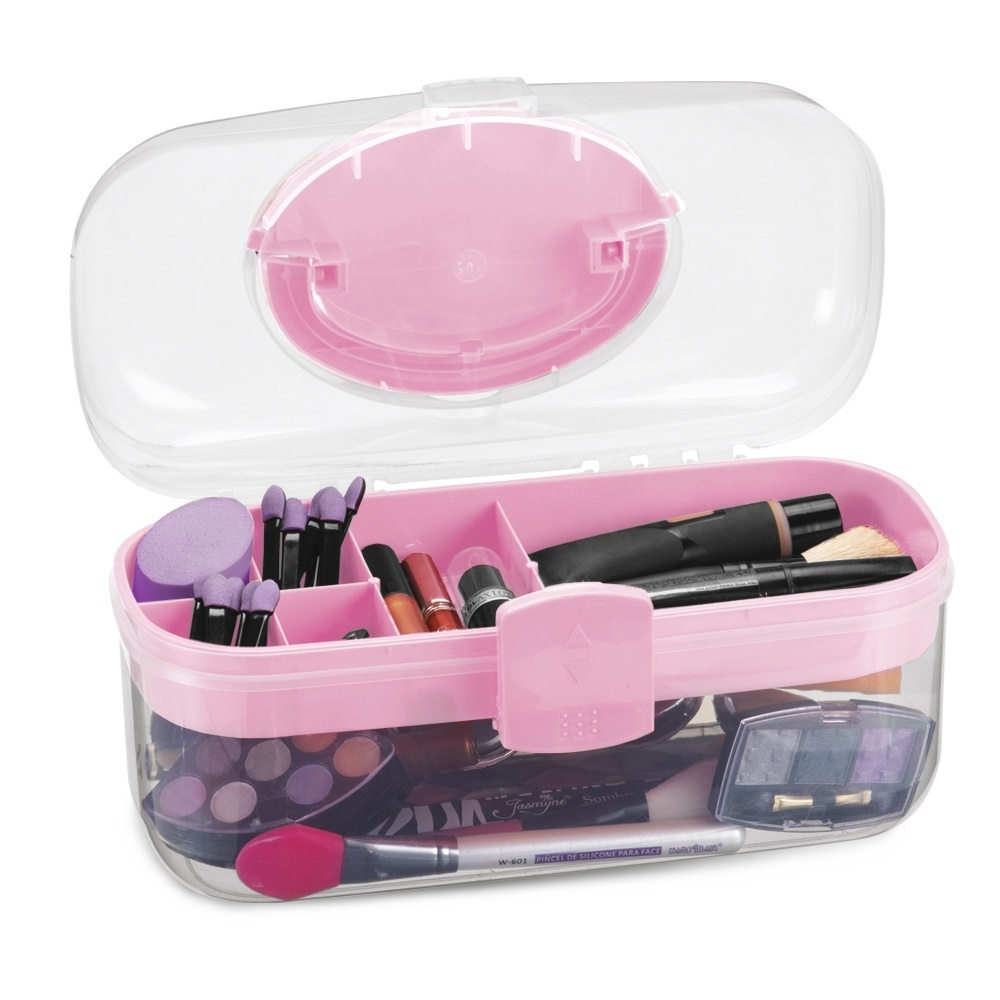 Maleta Tendências Organizadora Esmaltes Manicure Maquiagem - Monte Líbano em Oferta na Shopee