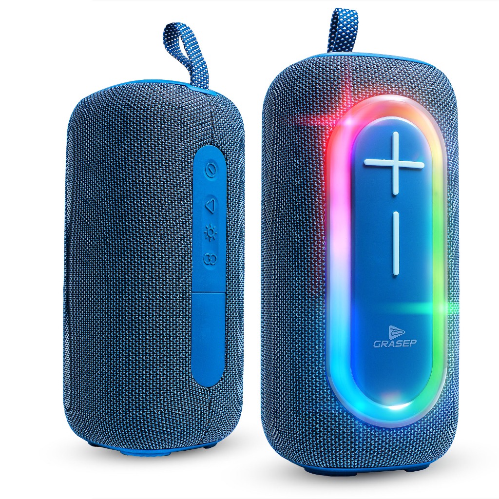 Caixa De Som Bluetooth Portátil Com Alça Rádio FM TWS Aux P2 SD Pendrive USB Resistente Água