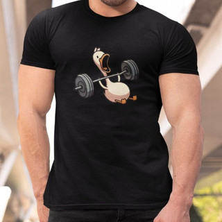 Camiseta Masculina Pato Academia 100% algodão estampada em Oferta na Shopee