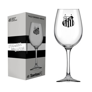 Taça de Vidro de Vinho Drinks Água Suco Refrigerante Santos Peixe 490 Ml em Oferta na Shopee