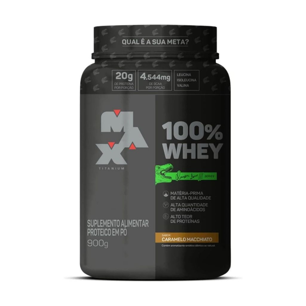 Whey Max Titanium Ramon Dino Series Caramelo Macchiato 900g - Health