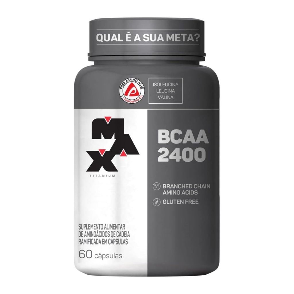 Bcaa 2400 Max Titanium 60 capsulas - Health