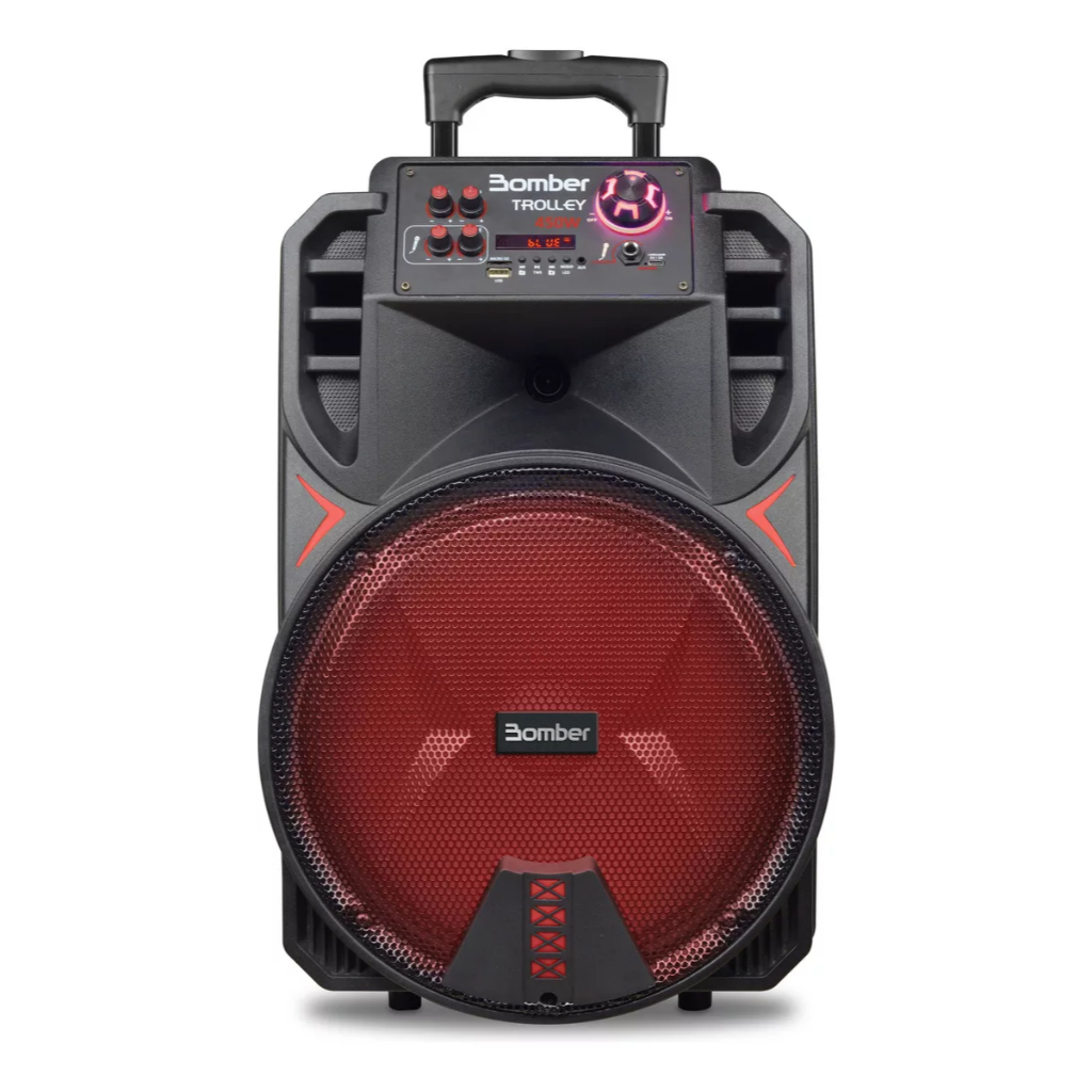 Caixa de Som Amplificada Bomber Trolley 450 Preto Bivolt