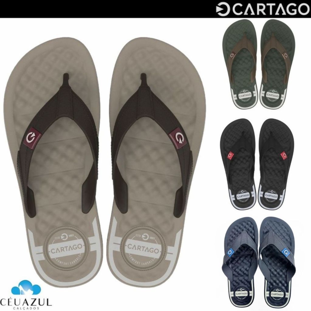 Chinelo Masculino Cartago Arizona Original Lançamento